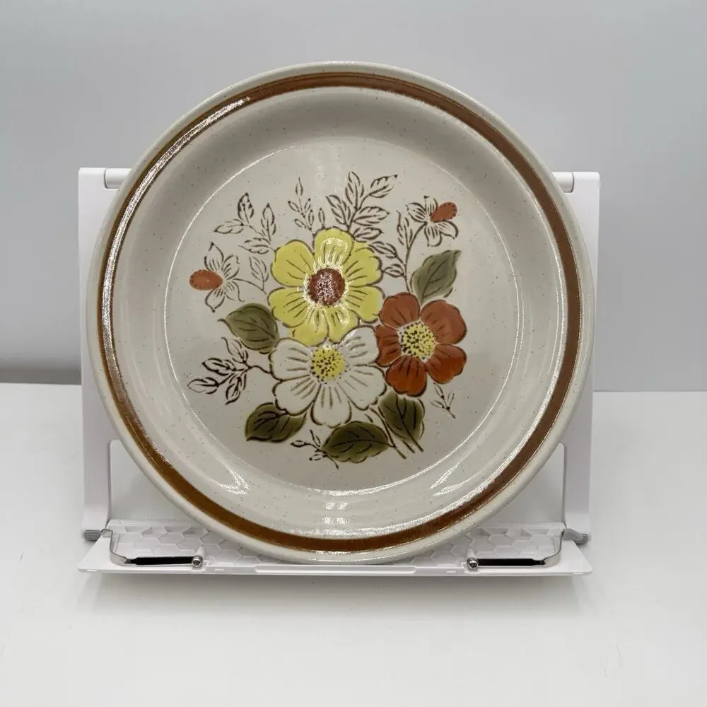 Old Brook Collection Stoneware Retro MCM Stone Brook Dinner Plate‎ 10.75” D EUC